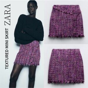 NWT Zara Purple Textured Mini Skirt size S
🚨 FIRM PRICE